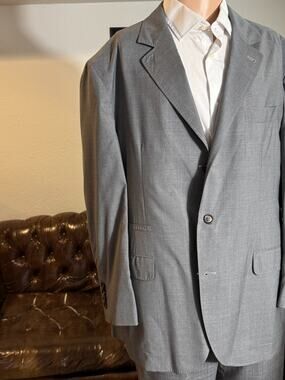 Brunello Cucinelli Wool Silk Deconstructed Blazer Gray 58IT 48R US